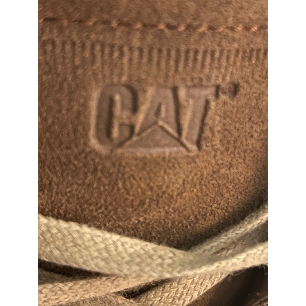 CAT Caterpillar Brown Suede Sherpa Trim Lace Up Ankle Boots P310610 Womens 7 - Picture 6 of 8